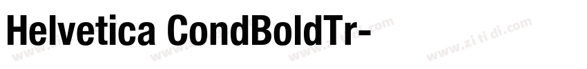 Helvetica CondBoldTr字体转换